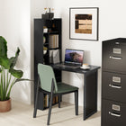 HOMCOM - Bureau d'ordinateur convertible pliable - 38,6 po L x 20,1 po l x 60,2 po H - noir-Assemblage requis