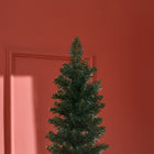 HOMCOM - Arbre de Noël Artificiel Crayon 7 Pieds pour Intérieur Maison Vert-Base robuste et durable pour une meilleure stabilité 