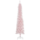 HOMCOM - Arbre de Noël artificiel de 7pi - avec 490 branches réalistes - rose-Débordant de pointes qui donnent un aspect sain et naturel 