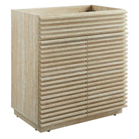 Modway - Render 30" Faux travertin Armoire de toilette de salle de bain (évier non inclus) - Travertin-Armoire à coiffeuse de salle de bain