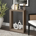 Hudson&Canal - Console Osmond 22" L - Chêne gris vieilli-Nettoyer avec un chiffon doux et sec, sans produits chimiques agressifs ni produits de nettoyage abrasifs