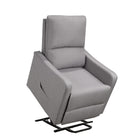 Brassex - Fauteuil releveur inclinable 604738 Levo - gris clair-Revêtement en tissu riche