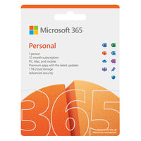 Microsoft - 365 Personnel Medialess - Abonnement de 12 mois - 1 utilisateur - Anglais-Pour une seule personne