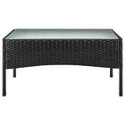 Manhattan Comfort - Ensemble de conversation moderne Imperia pour patio, 4 personnes, avec table basse - Noir et crème - Ensemble de 4-Garantie limitée du fabricant de 30 jours