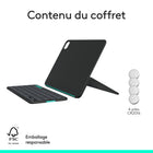Logitech - Étui-clavier Flip Folio pour iPad 11/13 Pro (M4/M5) Air 13/11 (M2/M3/M4) - Graphite-10