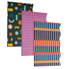 General Supply Goods + Co - Ensemble de cahiers de notes graphiques - Paquet de 3-Format compact, idéal pour prendre des notes et tenir un journal au quotidien