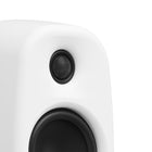 Kanto - Haut-parleurs de bureau alimentés avec USB-C, RCA, Bluetooth 5.3 et sortie casque - Craie, Paquet de 2-Filtre passe-bas automatique à 100 Hz lorsqu'un subwoofer est branché