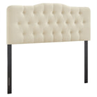 Modway - Annabel Mélange de lin premium Tête de lit Queen, Lin-Sellerie premium en mélange de lin