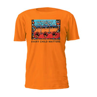 Oscardo - T-shirt orange Every Child Matters (XXXL) avec motif artistique autochtone Remember de John Rombough-Motifs d’art autochtones authentiques créés par des artistes des Premières Nations, inuits et métis de partout au Canada, mettant en valeur une expression culturelle riche et significative