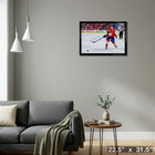 Matthew Tkachuk Panthers 2025 Playoffs - Toile encadree - 22" x 31"-Prêt à accrocher - livré entièrement assemblé