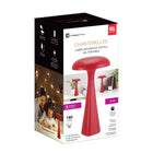 Xtricity - Lampe de table tactile portable décorative LED Chanterelles - Rouge-Activation tactile pour une utilisation facile