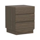 Manhattan Comfort - Table de nuit contemporaine Ardea 20" à 3 tiroirs - Noyer-Conçu pour compléter les intérieurs modernes et contemporains