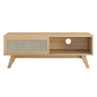 Modway - Soma 47 po Meuble TV, Chêne-Coussinets de pied non marqués