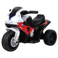 Aosom - Moto pour enfants, moto électrique 6v pour tout-petits avec phare - rouge-Moto électrique à chevaucher sous licence BMW avec une apparence réaliste pour les enfants de 18 à 36 mois 