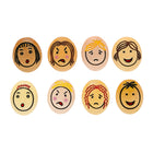 Yellow Door - Pierres d'émotion géantes, lot de 8-Présentant les quatre émotions que les jeunes enfants identifient et ressentent le plus facilement : la joie, la tristesse, la surprise et la colère
