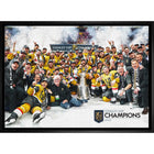 Vegas Golden Knights 20x29 2023 Stanley Cup - Toile encadree - 31" x 22"-Impression sur toile de qualité supérieure avec bordures enveloppées
