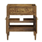 Modway - Elysian 30" Armoire de toilette de salle de bain (lavabo non inclus) - Brown-Placage en bois de burl