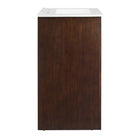 Modway - Appia 24" Vanette de salle de bain - Blanc noyer-Trous centraux de 8"