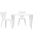 Modway - Ernie Restauration Fauteuil d’appoint - Blanc-Capacité de poids 331 lb.