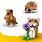 LEGO - Creator Le hamster mignon avec une fleur-Les 3 modèles sont livrés avec des accessoires inspirés de la nature pour plus de valeur ludique