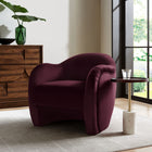 Modway - Compose Performance Velvet Chaise d’accent - Mûrier-Tissu de velours Performance