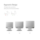 ShoppingAll - Support ergonomique pour ordinateur portable avec base pivotante à 360° Argent-8