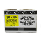 Eco II - Sacs à ordures - 36 po x 50 po - regulier - Clair tinté - rouleau - paquet de 10-36 po x 50 po