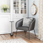 Zuo - Quinten Fauteuil d’appoint - Gris vintage-Supporte jusqu'à 330 lb