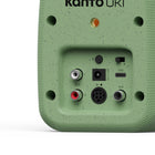 Kanto - Haut-parleurs de bureau alimentés avec USB-C, RCA, Bluetooth 5.3 et sortie casque - Sauge, Paquet de 2-Chaque haut-parleur mesure: 4,4 po L x 4,3 po P x 6,5 po H