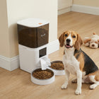 PawHut - Distributeur automatique de nourriture pour chat - distributeur intelligent avec contrôle via application-Une grande trémie de 6 L fournit de la nourriture pour jusqu’à deux semaines 
