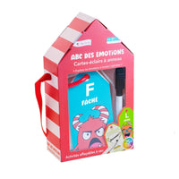 Open The Joy - Cartes ABC des émotions - Activités portatives - Version française-Conçu pour les enfants de 3 à 5 ans, il contribue au développement du vocabulaire émotionnel tout en leur faisant découvrir les lettres.