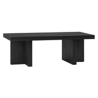 Hudson&Canal - Table basse rectangulaire Dimitra 44" L - Grain noir-Un design transitionnel moderne pour votre salon, votre bureau et plus encore