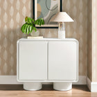 Modway - Lumo 2 portes Bois Armoire d’accent - Blanc-Conception à bord arrondi