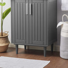 Modway - Augusta 24" Armoire de toilette de salle de bain (lavabo non inclus) - Gris-Assemblée requise
