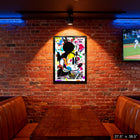 Frameworth - Mickey Mouse impression eclabousse de peinture PhotoGlass - impression encadree - 27,5 po l x 38,5 po H-Concue et fabriquee au Canada par Frameworth avec plus de 32 ans d'experience dans notre installation de North York