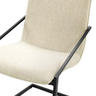 Modway - Pitch Tissu rembourré Fauteuil à manger - Noir beige-9
