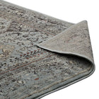 Modway - Enye Treillis floral vintage vieilli Tapis de 5 pi l x 8 pi L - Brun et bleu argenté-8