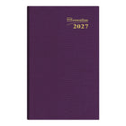 Brownline - 2027 agenda de poche hebdomadaire – 4 3/4 po x 3 po – couleurs assorties-Reliure par collage avec couverture rigide d'aspect lézard