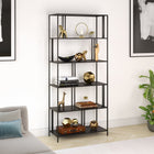 Hudson&Canal - Bibliothèque rectangulaire Cortland de 86 cm de large - Bronze noirci-Nettoyer avec un chiffon doux et sec, sans produits chimiques agressifs ni produits de nettoyage abrasifs