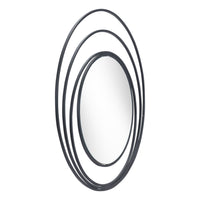 Zuo - Miroir rond Luna - Noir-Suspension verticale uniquement