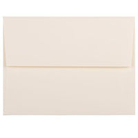 JAM Paper - Enveloppes d'invitation Strathmore A2 - 4,375 po x 5,75 po - Vélin blanc naturel - 50/paquet (5TTW613I)-Vélin blanc naturel