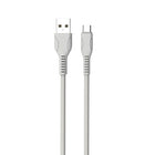 Câble Micro USB Basic Tech 3 pi - Gris-Tressé pour plus de durabilité