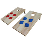 Triumph - Ensemble De Jeu De Poches Woodie - 2 pi x 4 pi - Brun-PIEDS ARRIÈRE EN BOIS MASSIF : La quincaillerie en acier inoxydable fixe les pieds en bois massif au cadre en contreplaqué