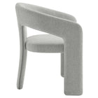 Modway - Oslo Tonneau Tissu tapis Chaise d’accent pour salle à manger - Gris colombe-7
