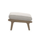 Modway - Saratoga Terrasse extérieure Teck Ottoman, Caillou-Tissu résistant aux taches et à l’eau