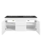 Modway - Render Fixation murale de 48" Vanette de salle de bain - Blanc Noir-7