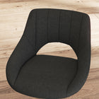 HOMCOM - Tabourets de bar pivotants à hauteur de comptoir réglable - noir - paquet de 2-La grande base ronde maintient le tabouret en équilibre lorsqu'il n'est pas utilisé 
