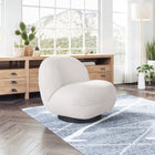 Zuo - Myanmar Fauteuil d’appoint - Crème-Dimensions: 31,5 po L x 29,9 po L x 26,8 po H