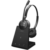 Jabra - Casque sans fil stéréo DECT Engage 45 SE-Portée étendue et sécurisée jusqu’à 150 m/490 pieds depuis votre téléphone de bureau. 