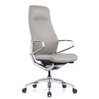 Decent Living - Chaise de bureau Nexten Pro, dossier haut, Blanc cassé-Structure en aluminium moulé robuste